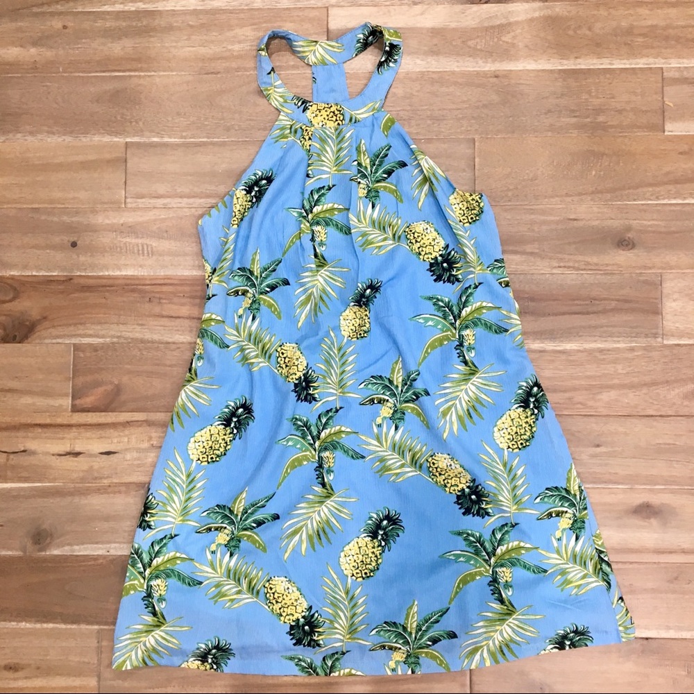 LoveRiche Pineapple halter dress